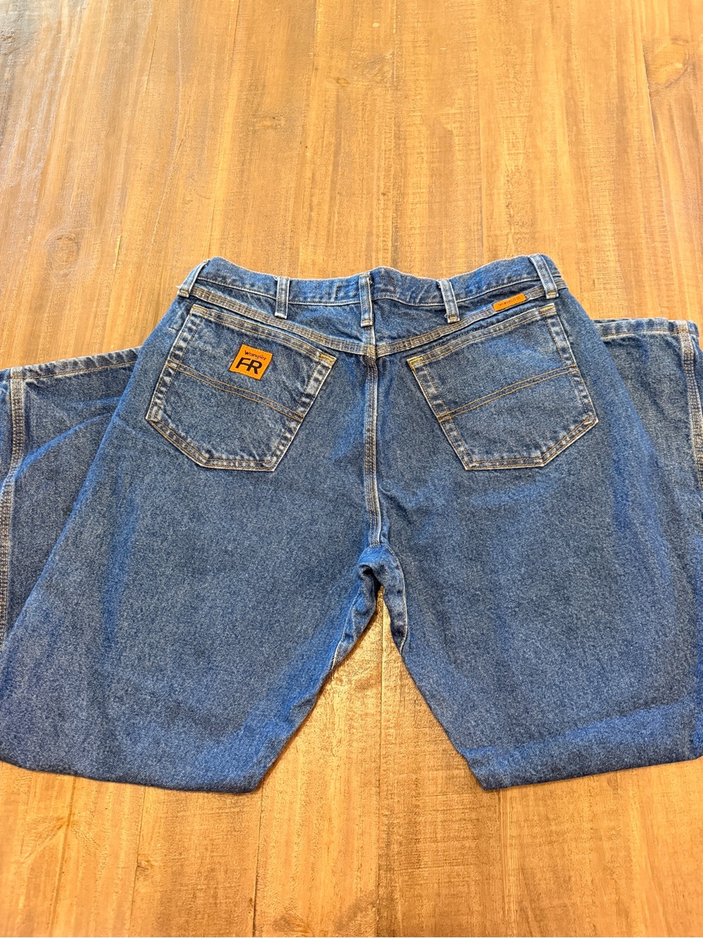 Wrangler FR Riggs Workwear HRC2 Men’s Dark Blue Jeans Flame Resistance 36x30